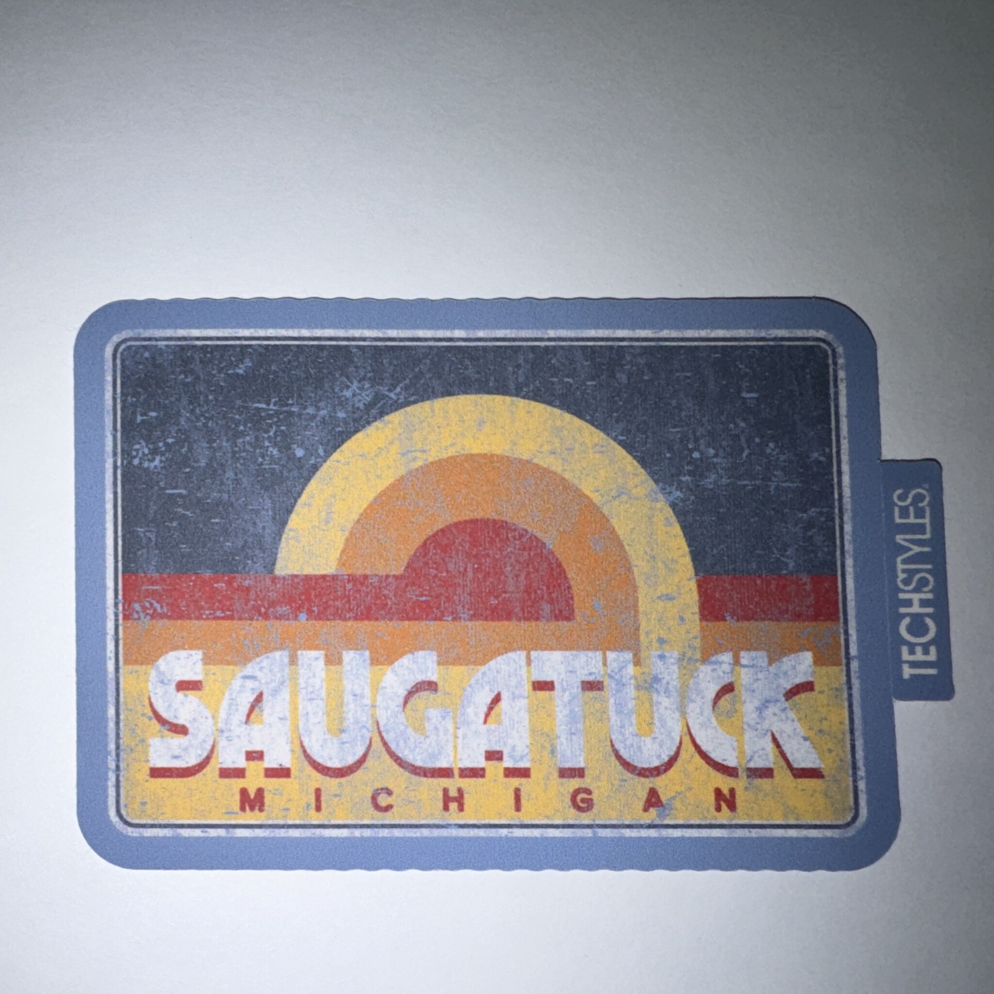 TechStyles Techstyles Saugatuck Vintage Rainbow Sticker