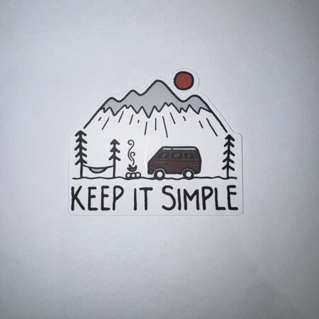 Keep Nature Wild KNW-Keep It Simple Sticker