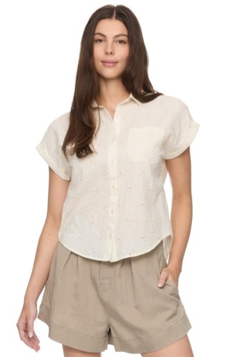 Flag & Anthem Flag & Anthem W's Graceville SS Eyelet Dolman