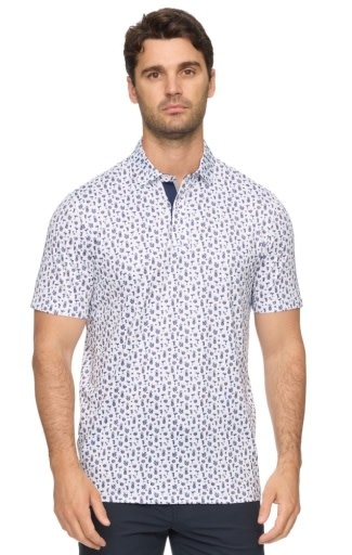 Flag & Anthem Flag & Anthem M's Fillmore SS Drink Print Polo