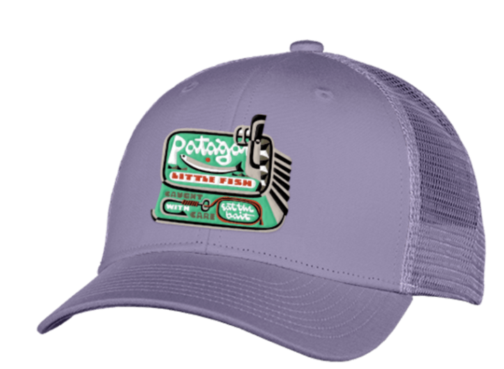 Patagonia Patagonia K's Trucker Hat Little Fish: Concrete Purple ALL