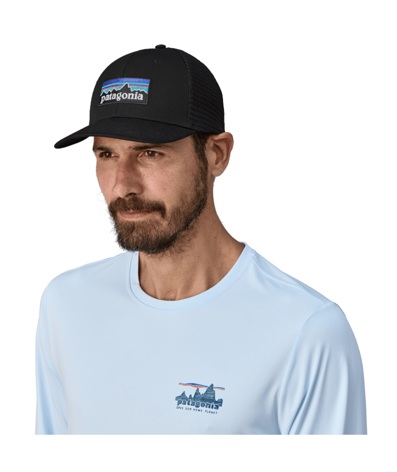 Patagonia Patagonia P-6 Logo Trucker Hat Black ALL