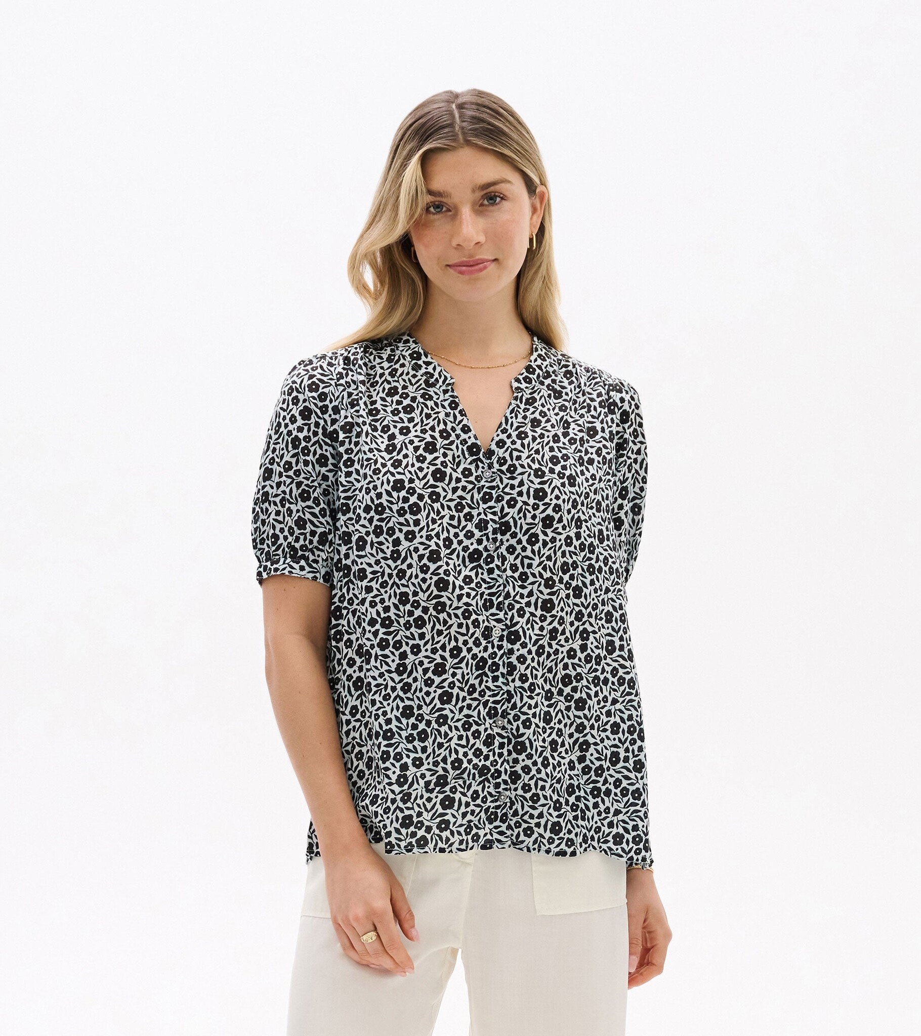 Hatley Hatley Ivy Blouse Distressed Floral XS