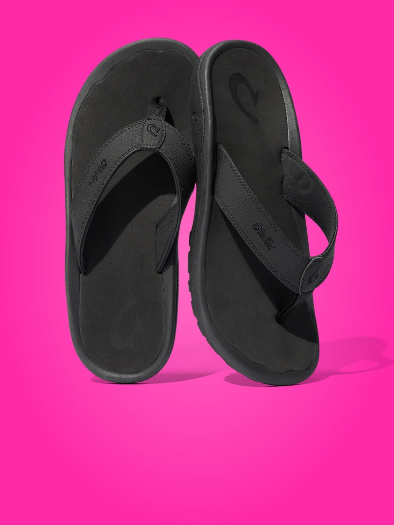 Olukai Olukai M's Ohana Sandals Black/Dark Shadow 14