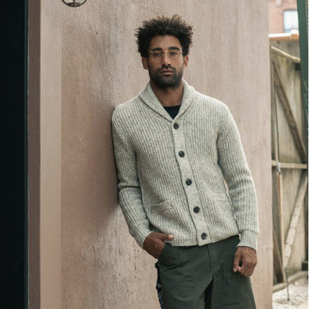 Schott M's Shawl Collar Cardigan