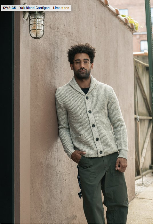 Schott M's Shawl Collar Cardigan