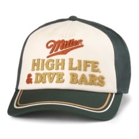 American Needle American Needle Miller High Life Radler Dk green/Ivory