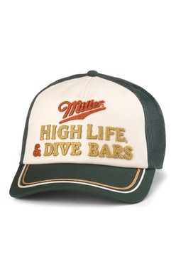 American Needle American Needle Miller High Life Radler Dk green/Ivory
