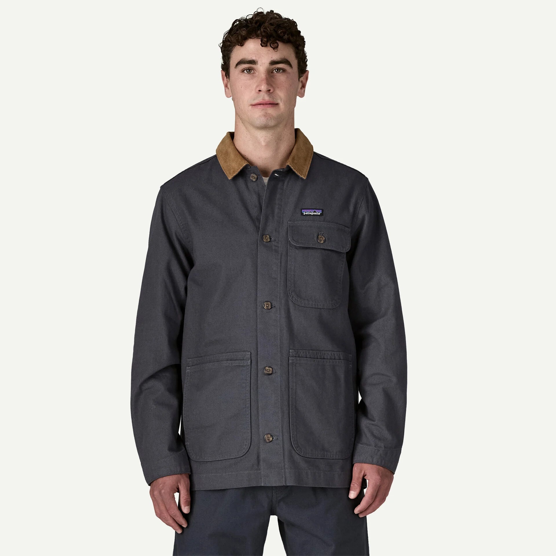 Patagonia Patagonia M's Point Reyes Canvas Jkt Smolder Blue M