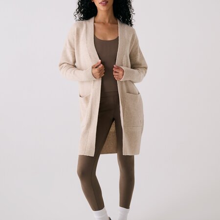 Lole Lole VERDUN CARDIGAN SWEATER ABALONE HEATHER L