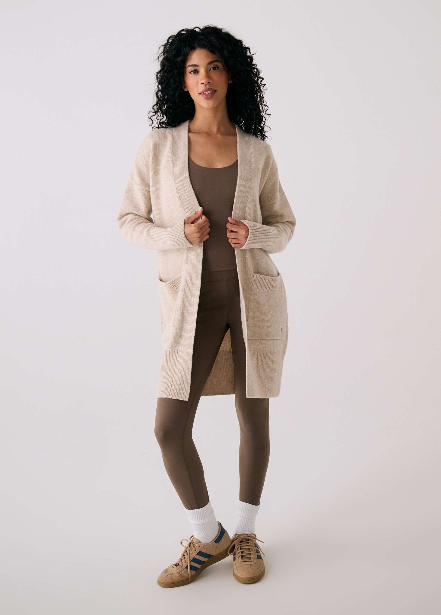 Lole Lole VERDUN CARDIGAN SWEATER ABALONE HEATHER M