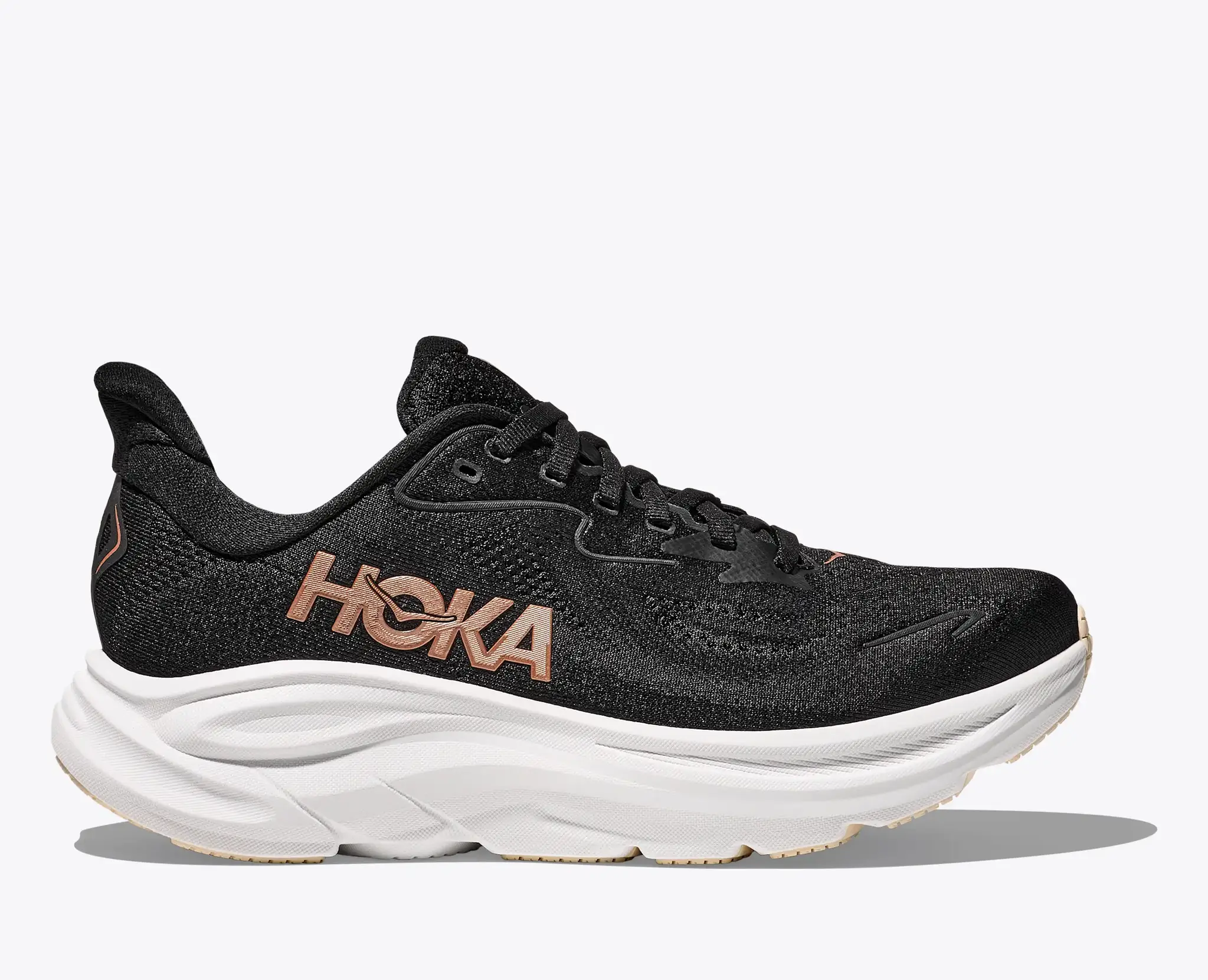 Hoka Hoka W's Clifton 10 Black/ Rose Gold 7.5