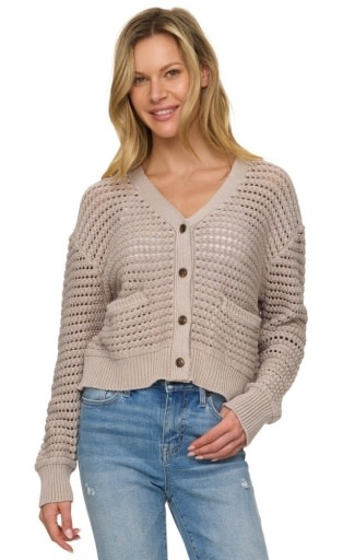 Flag & Anthem Harriet Acid Wash Cardigan