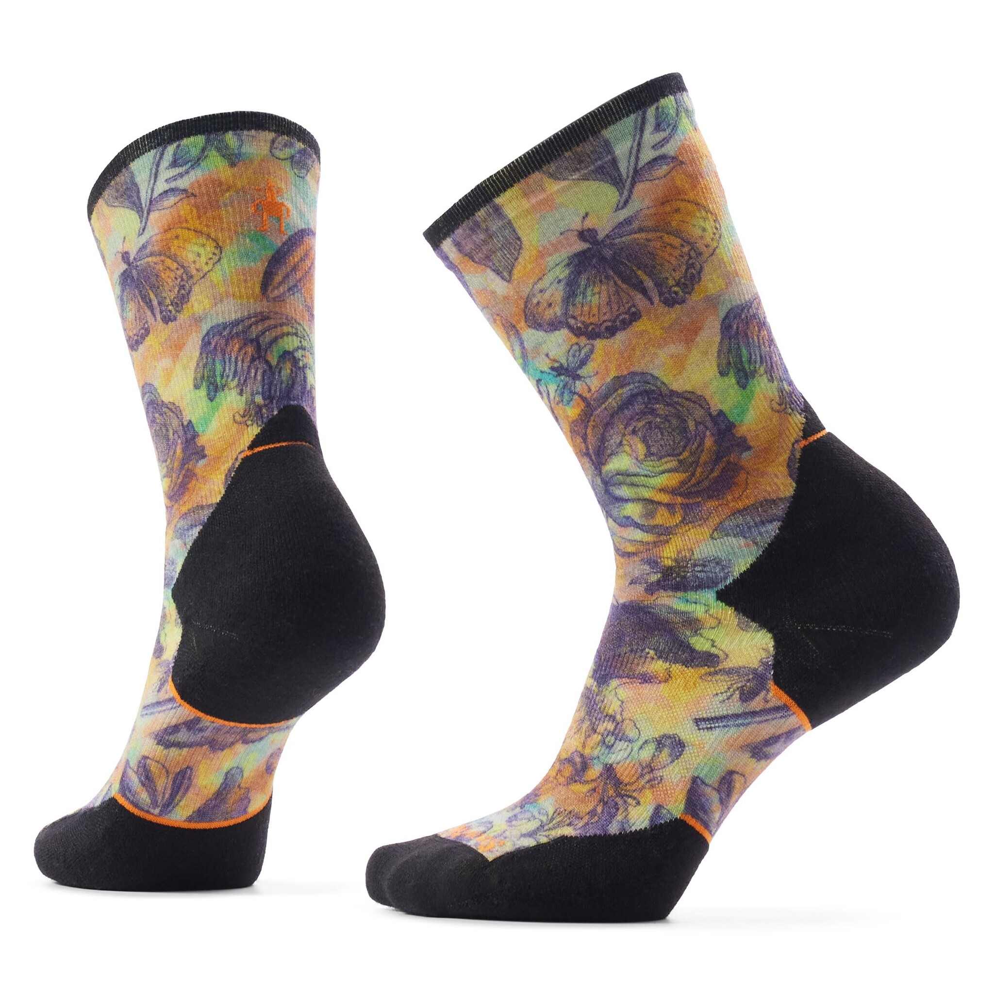 Smartwool Women's Trail Run Targeted Cushion Floral Party Print Crew Socks
