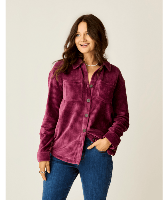 Carve Designs Carve Designs Hudson Stretch Cord Shacket Nirvana XS (Y25)