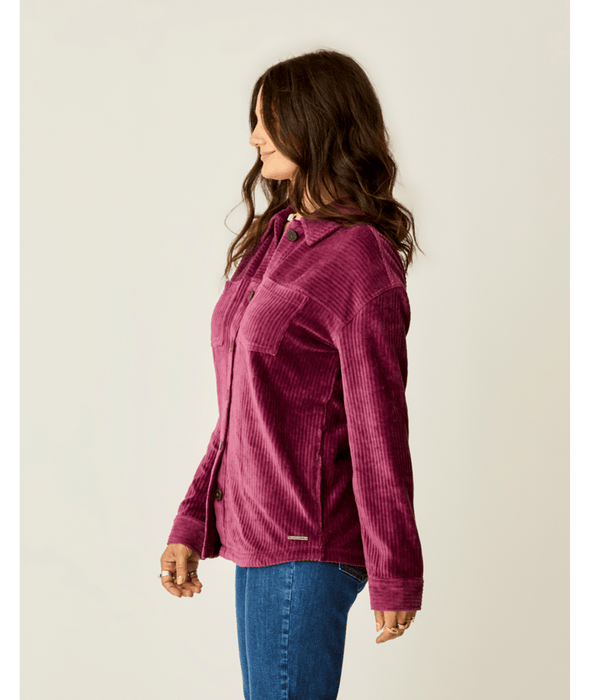 Carve Designs Carve Designs Hudson Stretch Cord Shacket Nirvana XS (Y25)