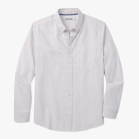 Fair Harbor Fair Harbor Salty Oxford Shirt Oak Stripe XL (Y25)