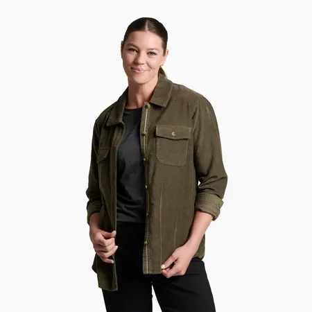 Kuhl W's Tallula Cord Shirt Vine XL