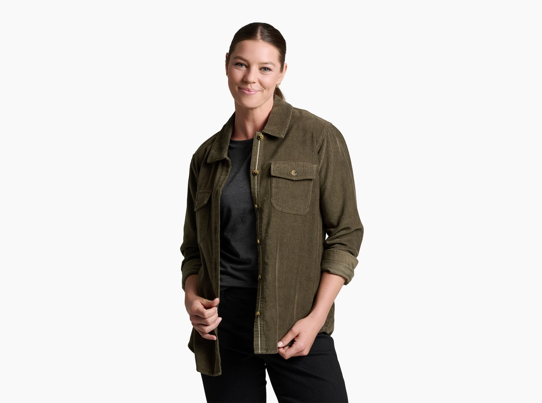 Kuhl W's Tallula Cord Shirt Vine XL