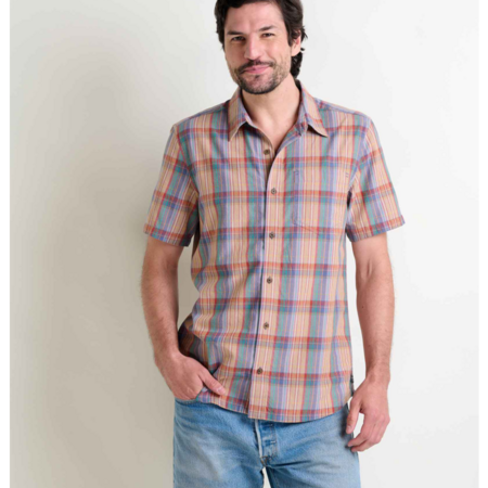 Toad & Co Toad & Co M's Airscape SS Shirt Aster Plaid S (Y25)