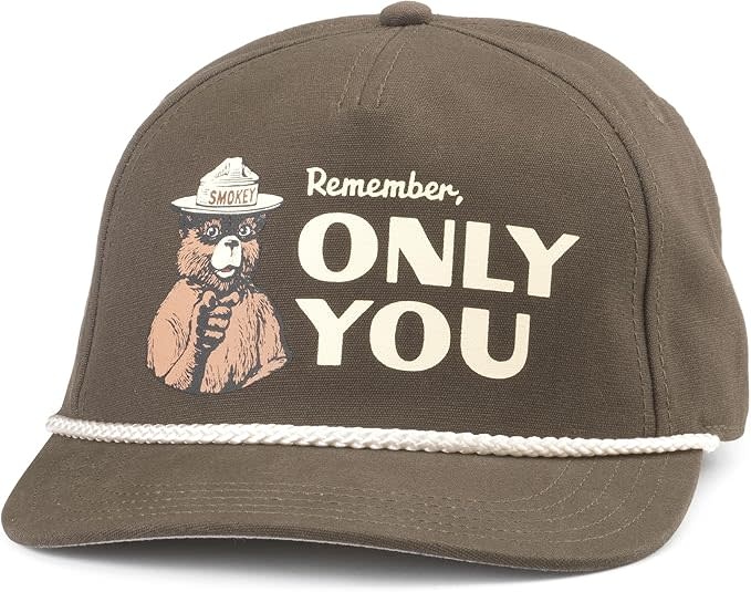 American Needle American Needle Smokey the Bear Canvas Cappy Army