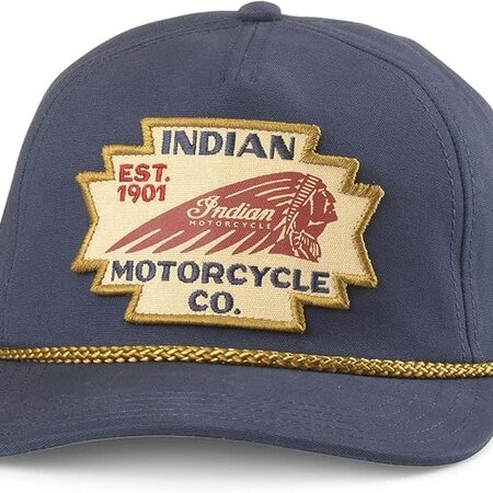 American Needle American Needle Indian Motorcycle Canvas Cappy Navy