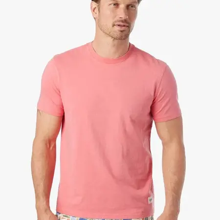 Fair Harbor M's Saltaire Tee Coral Size L
