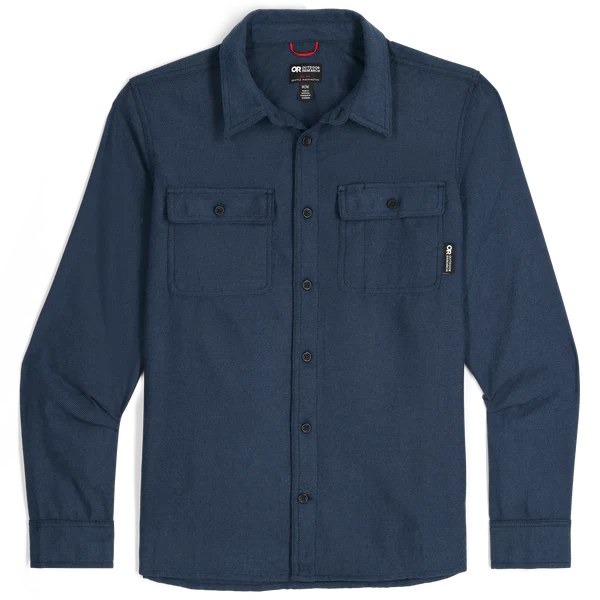 Outdoor Research M's Feedback Flannel Twill Shirt Dark Navy Size XL