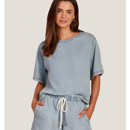 Dylan Dylan Button Back Top