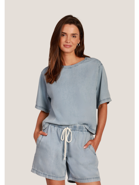Dylan Dylan Button Back Top