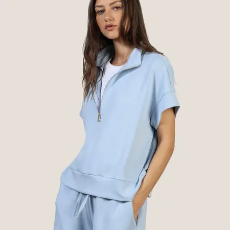 Dylan W's S/S Half-Zip Top