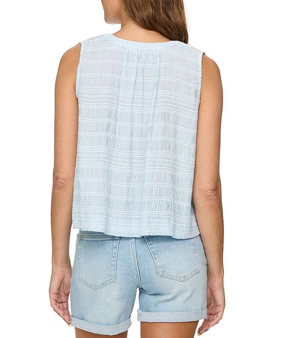 Flag & Anthem W's Marina Textured Button Front Tank