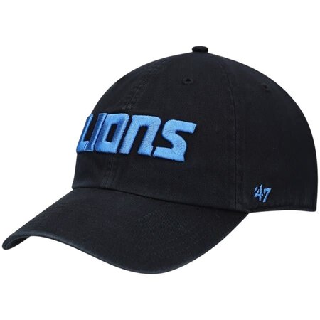 47 Brand 47 Brand Detroit Lions Script 47 Clean Up Black (Y25)