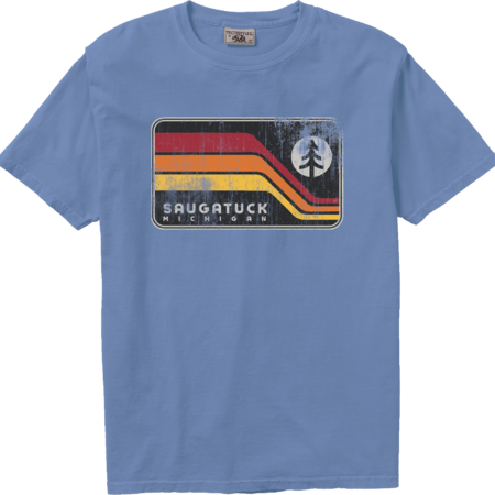 TechStyles Techstyles Saugatuck Tree & Stripes Tee