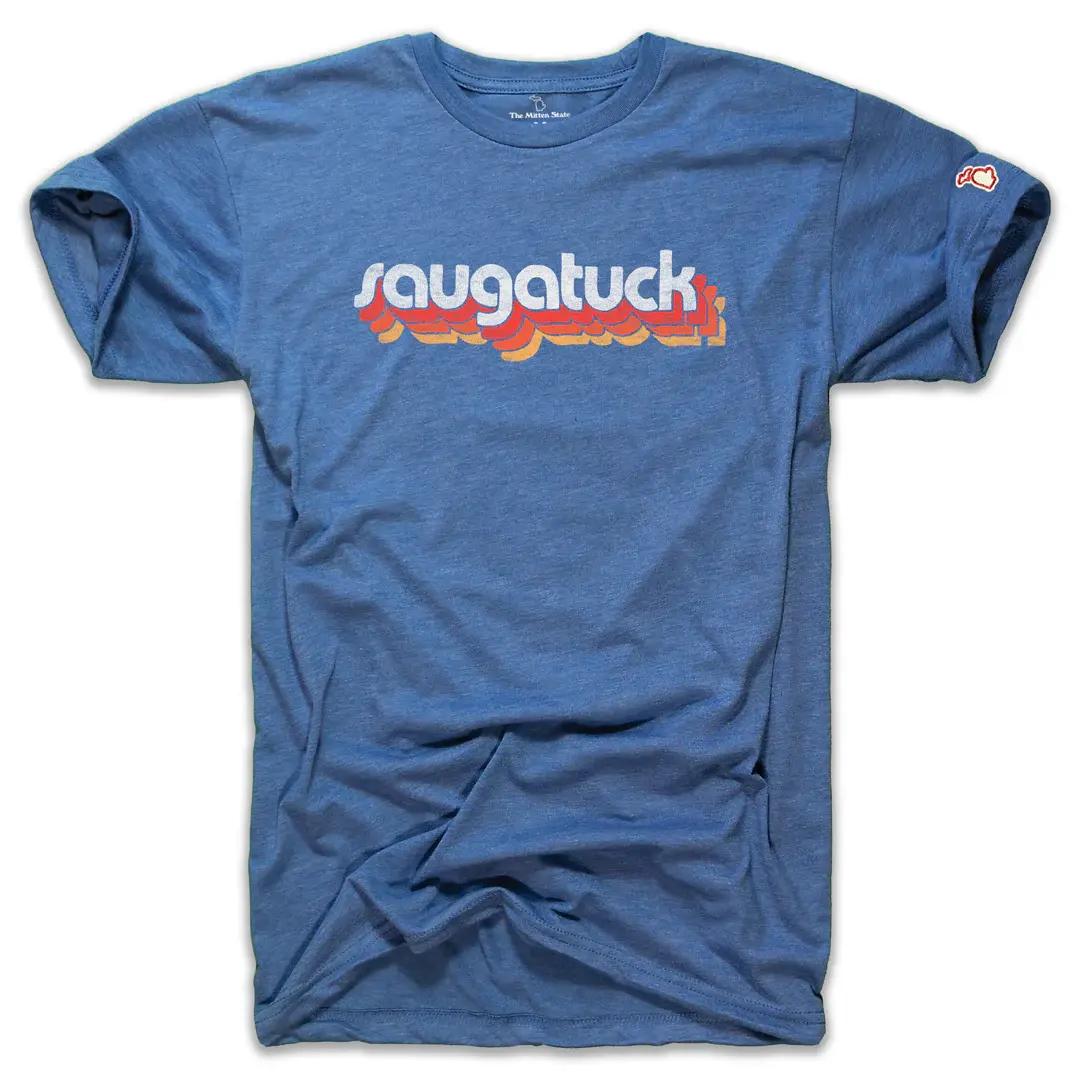 The Mitten State TMS Saugatuck Shadow Script Tee
