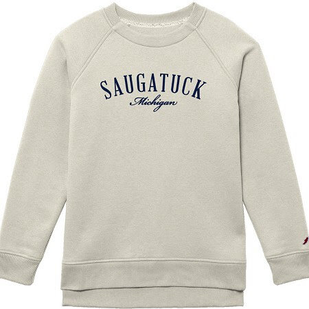League League W's Saugatuck MI Script Embroidery Crew