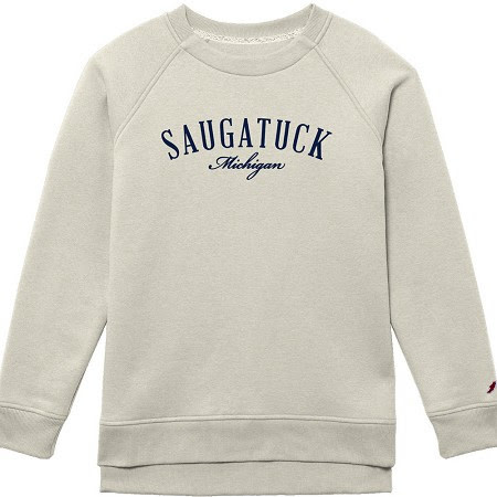 League League W's Saugatuck MI Script Embroidery Crew