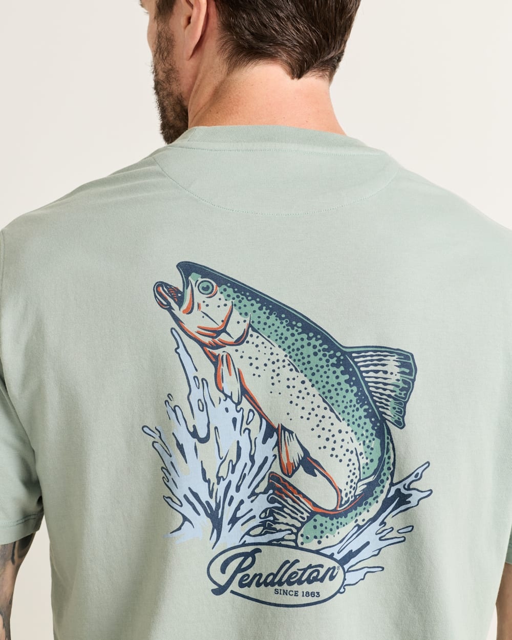 Pendleton Pendleton M's Deschutes Salmon Graphic Tee