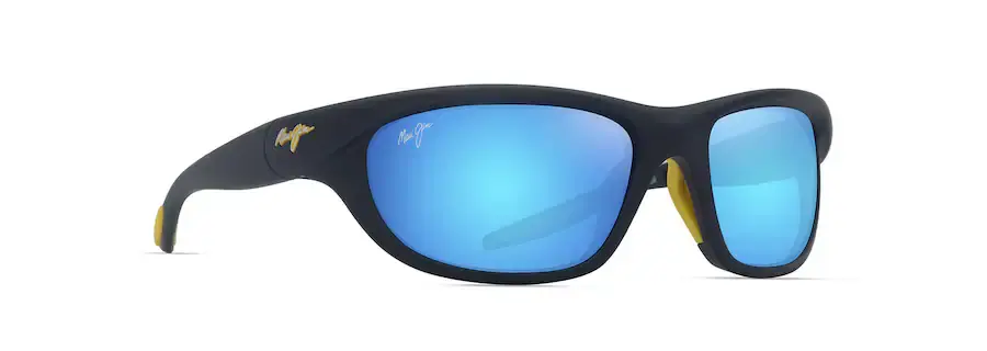 Maui Jim Blue Hawaii Haulani | Matte Dark Blue w/ Yellow