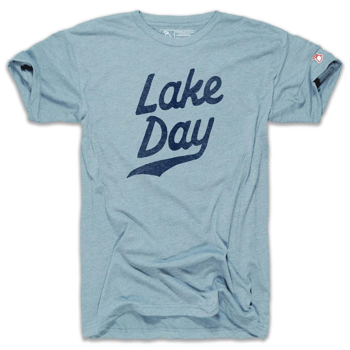 The Mitten State TMS Lake Day Script Tee