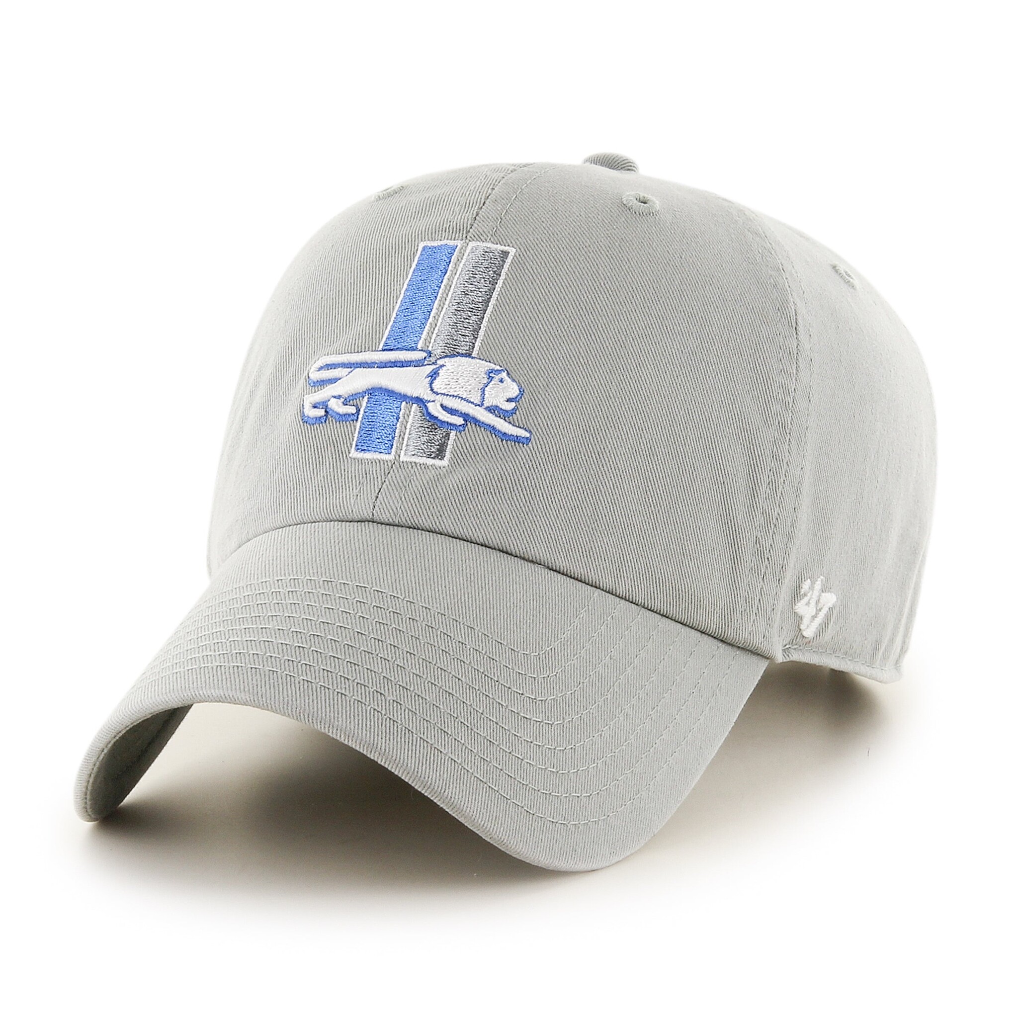 47 Brand 47 Brand Detroit Lions Historic Clean Up Hat Blue Raz