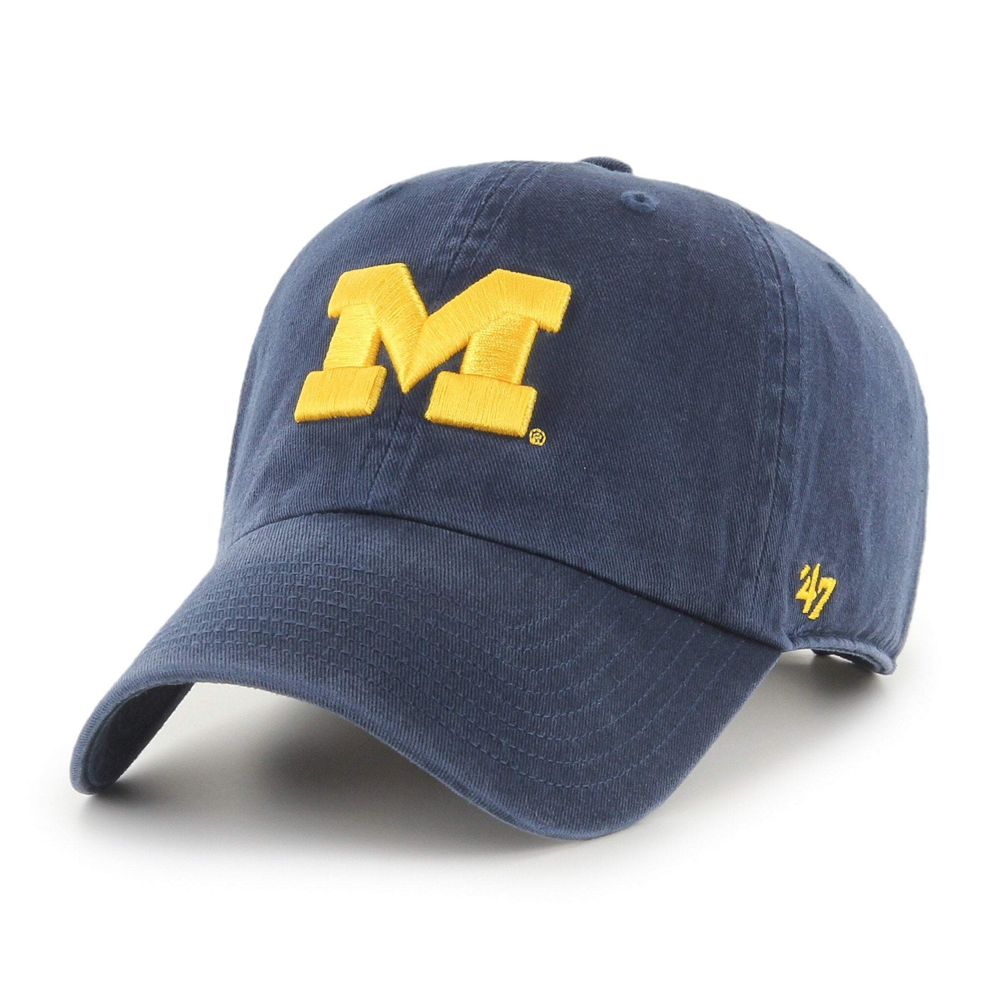 47 Brand 47 Brand Mich Wolverines 47 Clean Up Navy