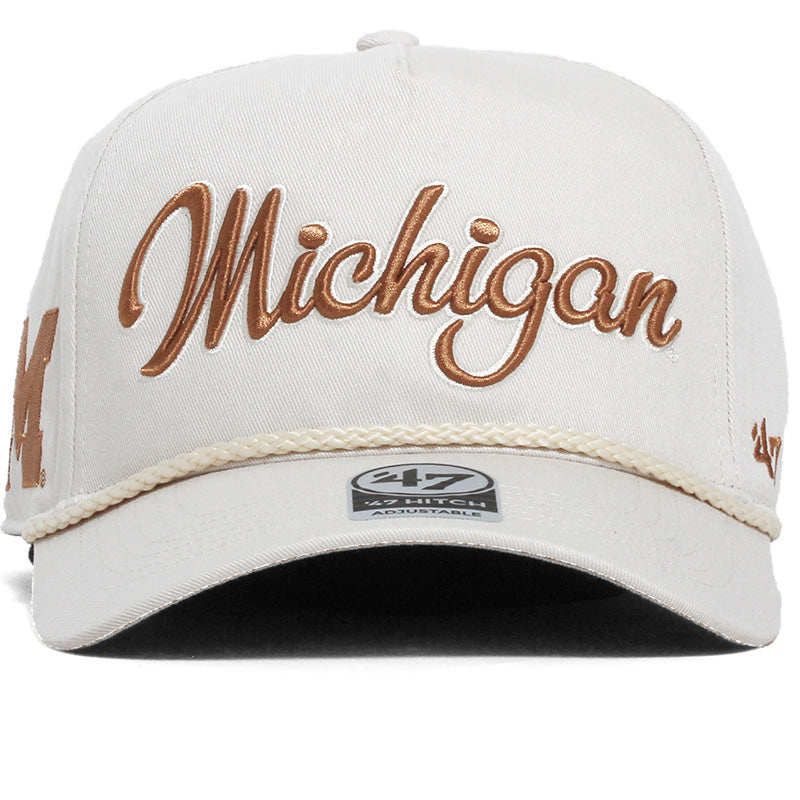47 Brand 47 Brand Michigan Wolverines Khaki Cozumel 47 Hitch Hat