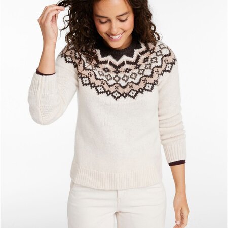 L.L. Bean L.L. Bean W's Classic Ragg Wool Fair Isle Sweater