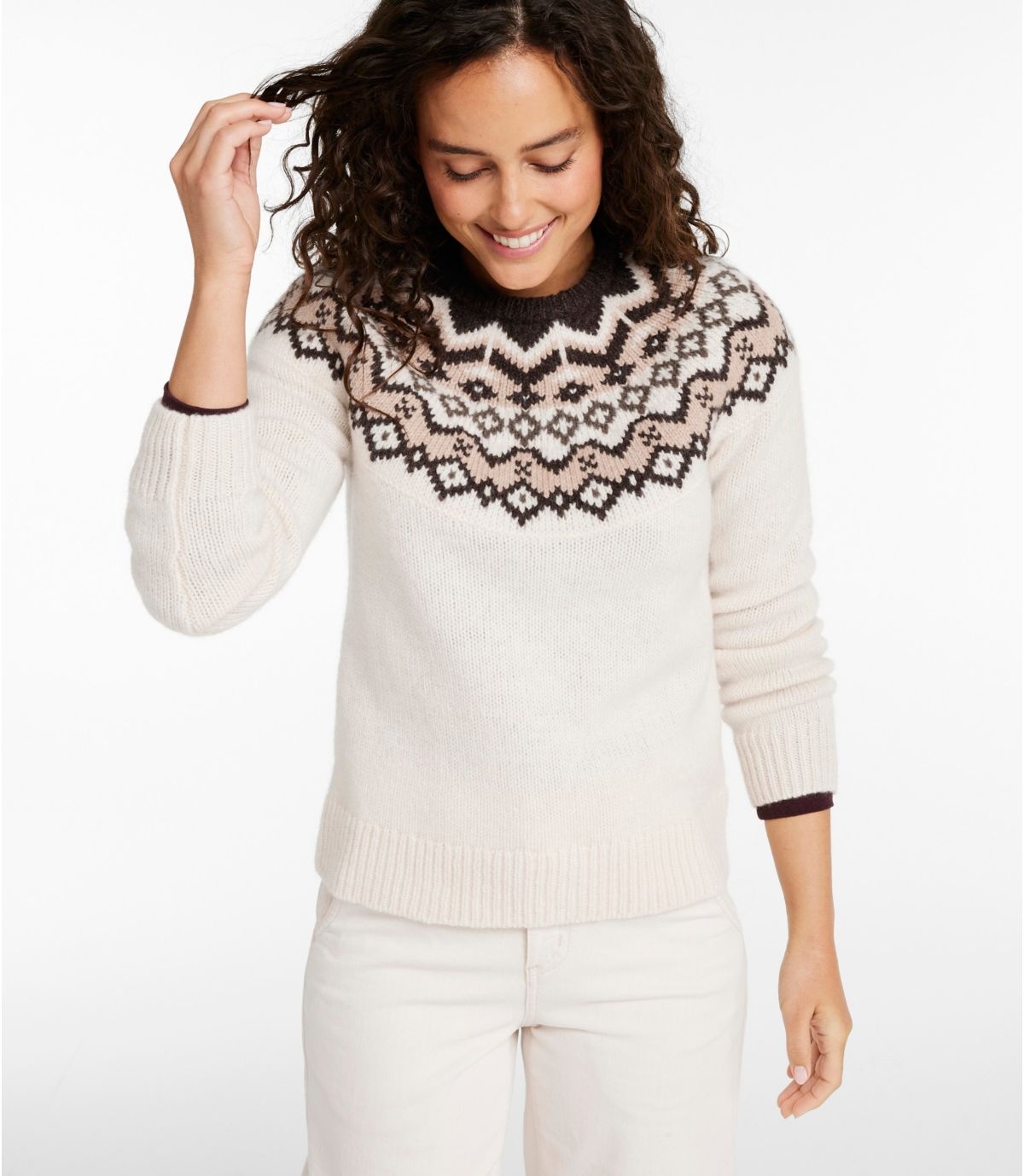 L.L. Bean L.L. Bean W's Classic Ragg Wool Fair Isle Sweater