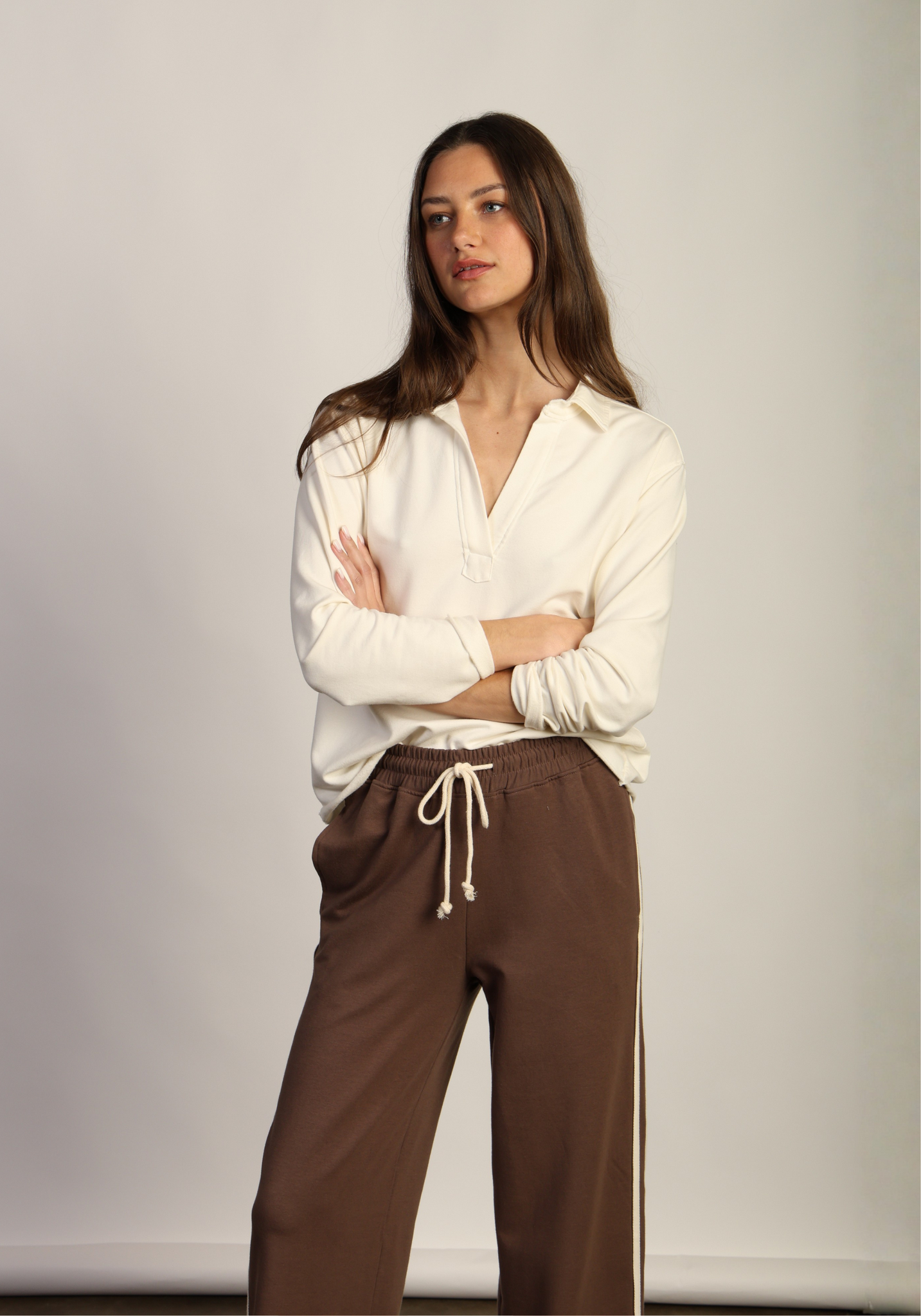 Dylan Dylan W's Wide Leg Pant w/Side Stripes