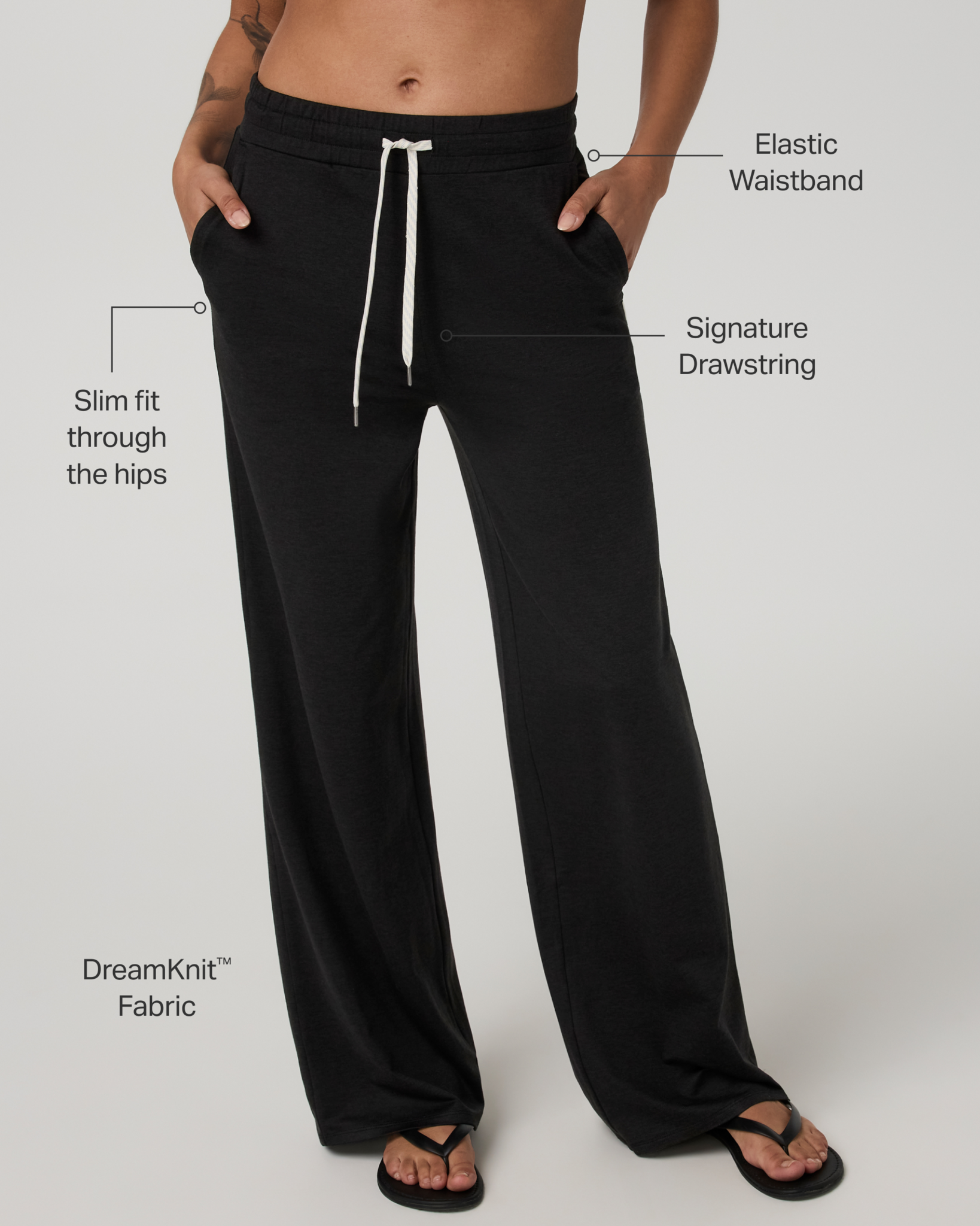 Vuori Vuori W's Halo Essential Wideleg Black Heather L (S26)