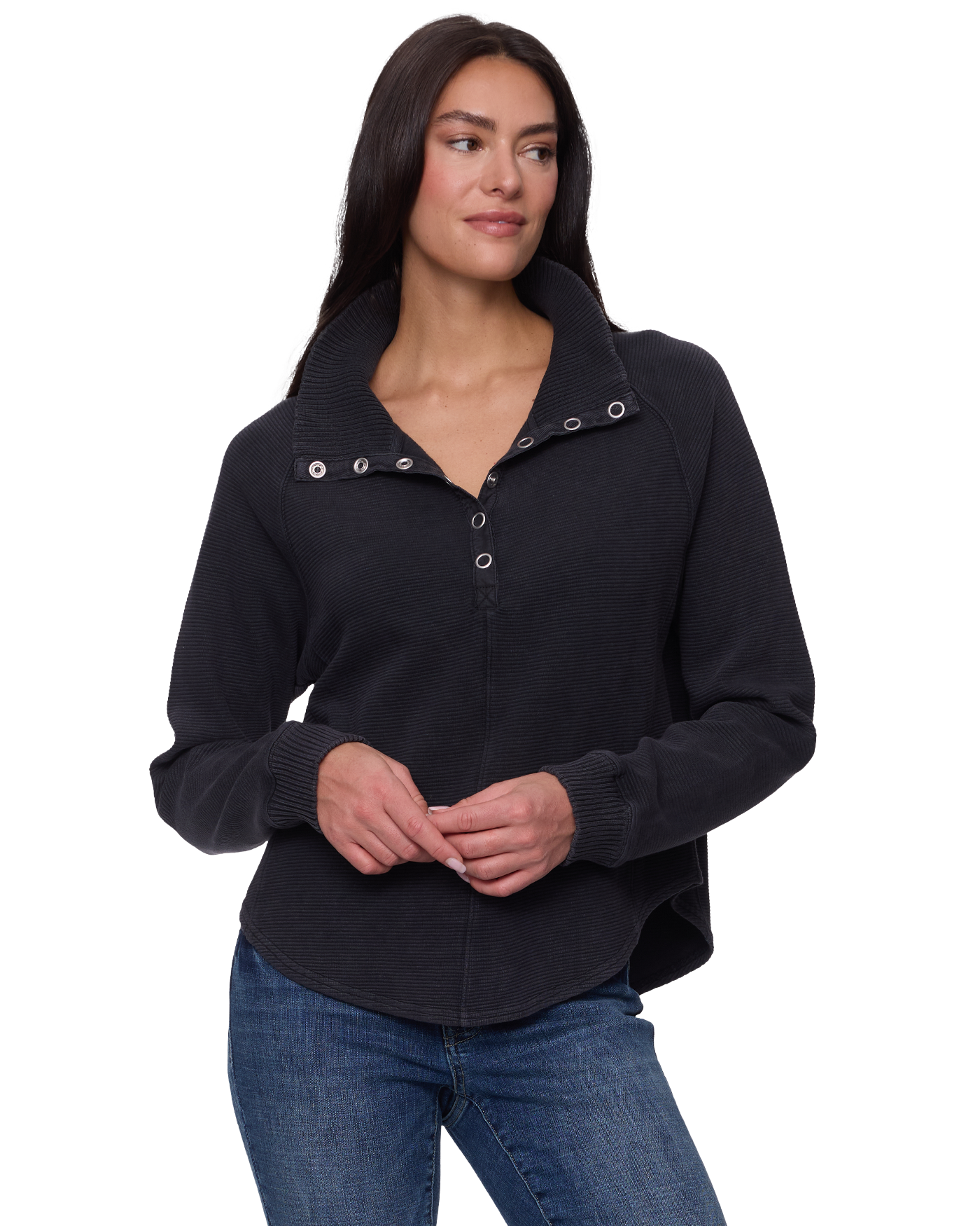 Flag & Anthem F & A W's Adriana Snap Front Washed Pullover