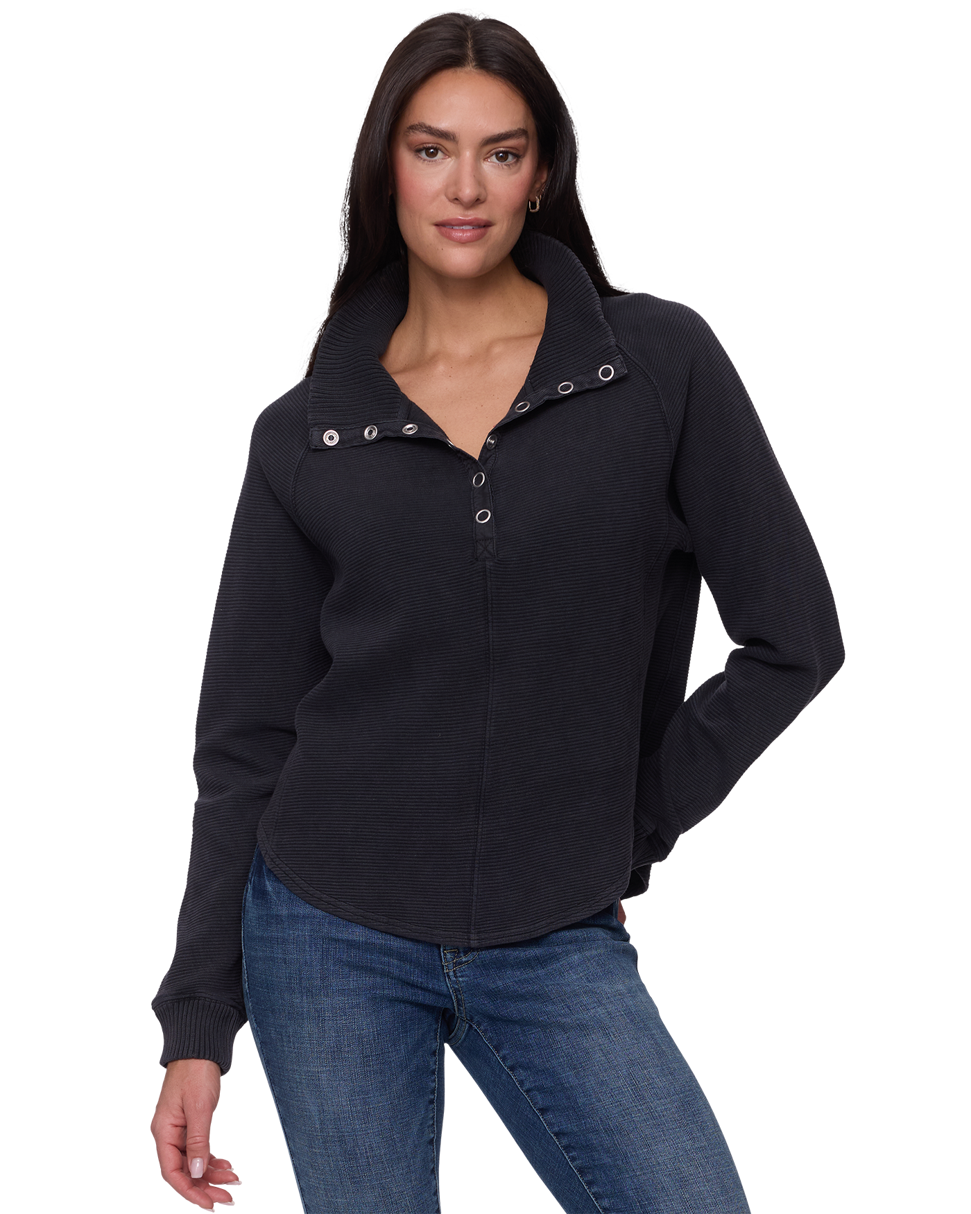 Flag & Anthem F & A W's Adriana Snap Front Washed Pullover