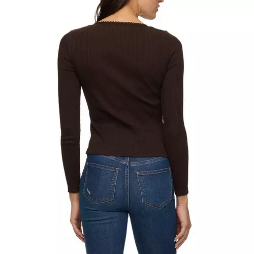 Flag & Anthem W's Willow LS Pointelle Scoop Neck Top
